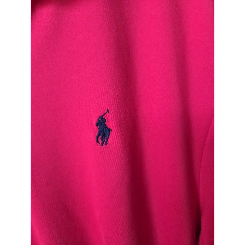 Polo Golf Ralph Lauren Pullover Mens Large 1/4 Zip Up Red Blue Lightweight - Picture 7 of 15